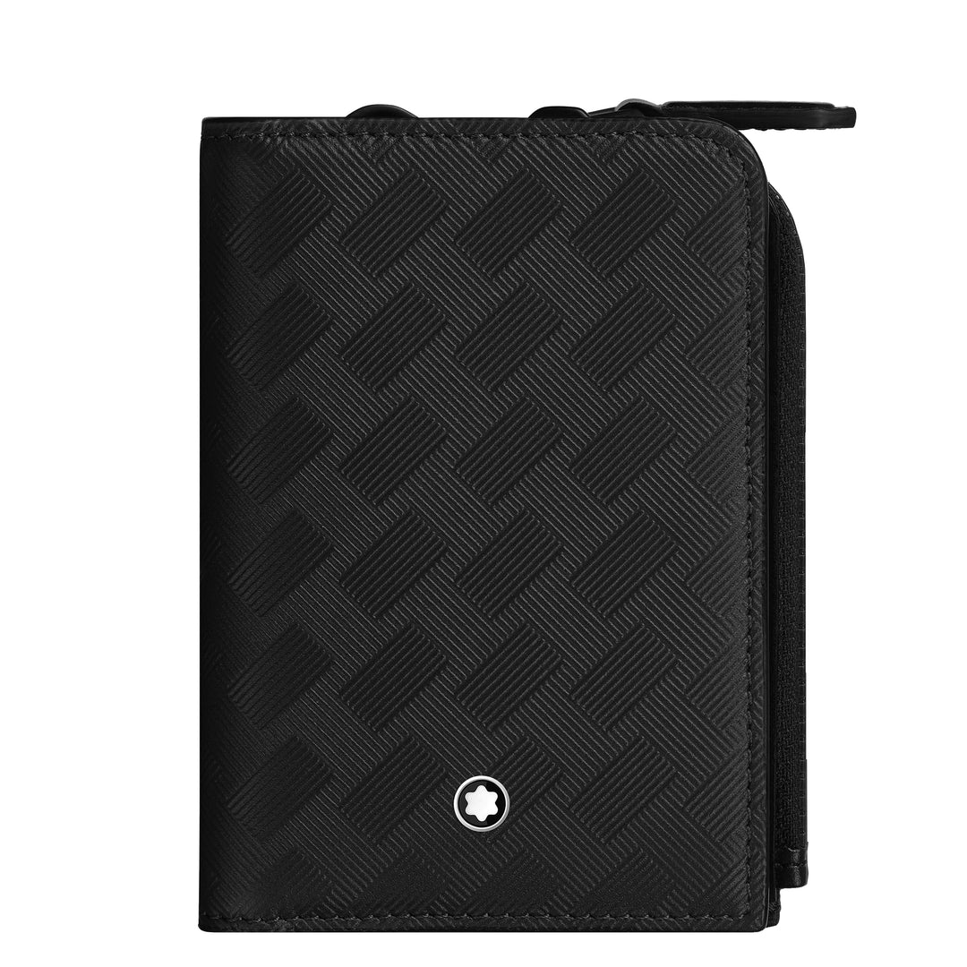 Montblanc 3 compartment zippered Montblanc Extreme 3.0 credit card holder black 129980