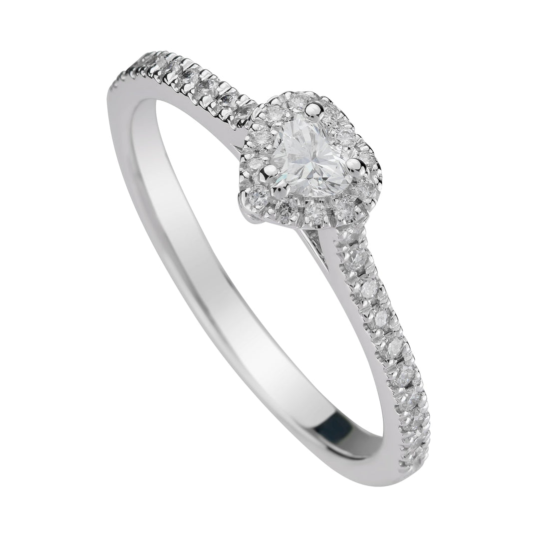 Golay Solitaire Ring Heart