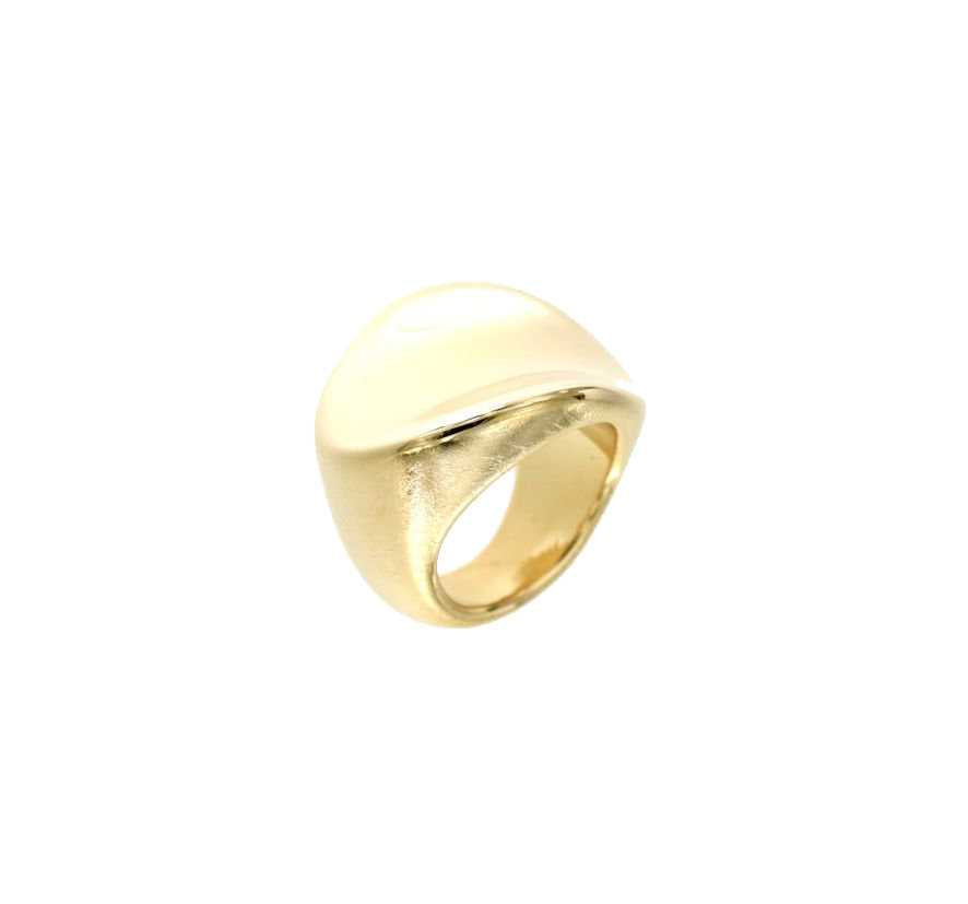 Pitti e Sisi anello Urban argento 925 finitura PVD oro giallo AN 8140G