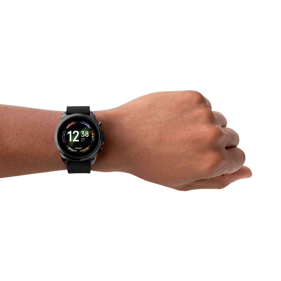 Fossil orologio smartwatch Gen 6 con cinturino in silicone nero FTW4061