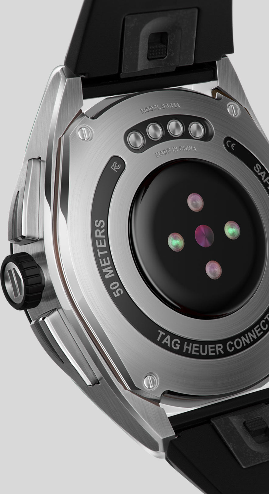 Tag Heuer smartwatch verbonden geconcepteerde Calibare E4 45mm zwart staal SBR8A10.BT6259