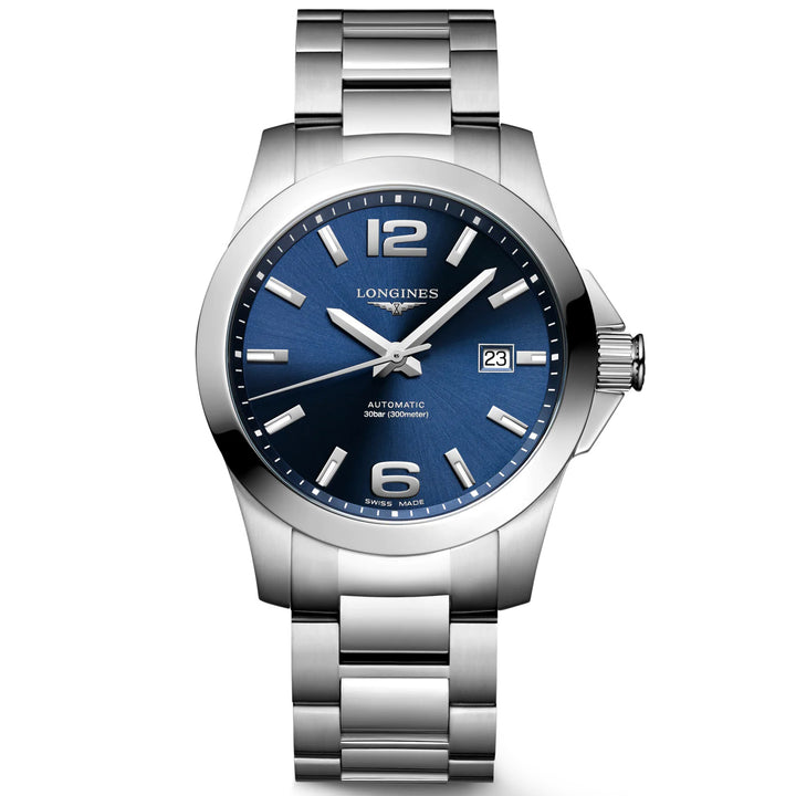 Longines verovering 41 mm Watch automatisch blauw staal L3.777.4.99.6