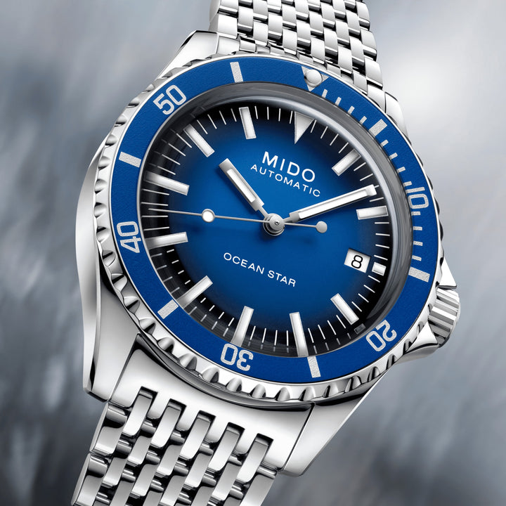 Reloj Mido Ocean Star Tribute Limited Edition 200pcs 40mm Acero automático azul