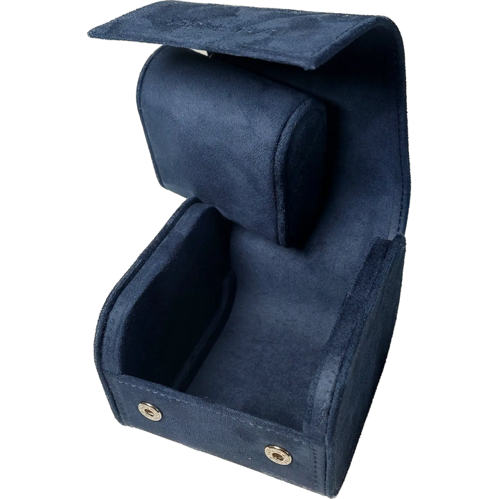 Panerai caja de reloj de cuero de ante azul PAM-CS-BOX