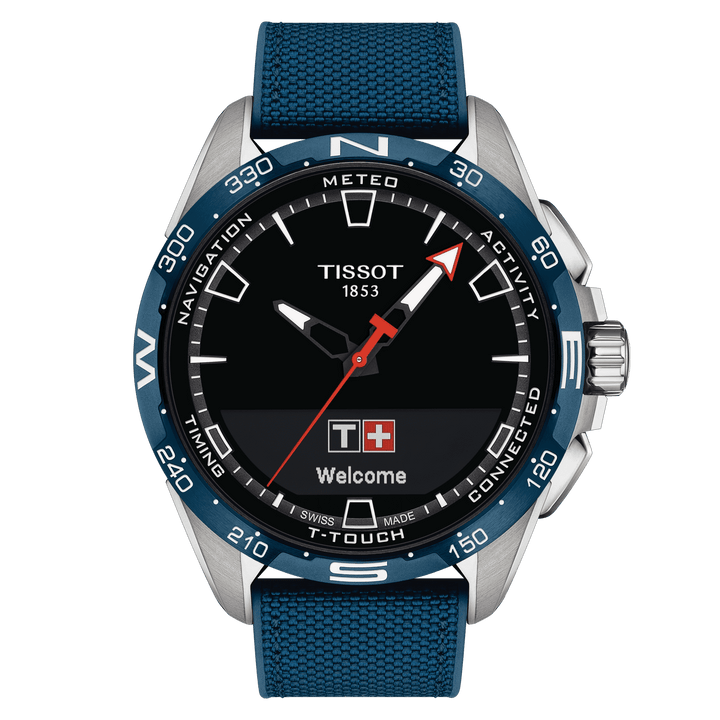 Tissot horloge Smartwatch t-t-t-touch connect Solar Blue T121.420.47.051.06