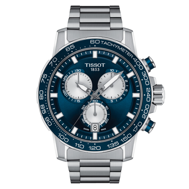 Tissot Supersport Chrono 45.5mm Uhr Blau Quarz Stahl T125.617.11.041.00