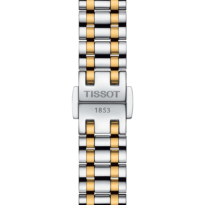 Tissot Beautiful Watch Small Lady 26mm Wit Quartz Steel PVD -afwerkingen Geelgoud T126.010.22.013.00