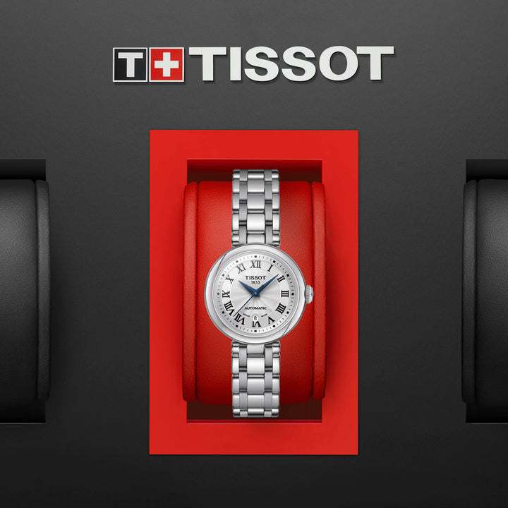 Reloj Tissot Bellissimo Automatic 29mm blanco automático de acero T126.207.11.013.00