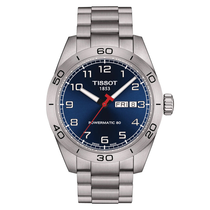 Tissot Watch PRS 516 PowerMitic 80 42 mm Blauw automatisch staal T131.430.11.042.00 uur