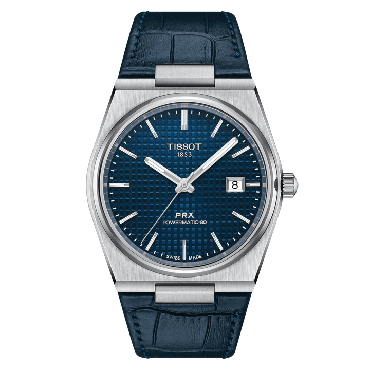 Tissssot watch PRX Powermatic 80 39.5mm blue automatic steel T137.407.16.041.000