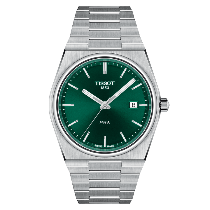 Tissot Watch PRX 39,5 mm Green Quartz Steel T137.410.11.091.00