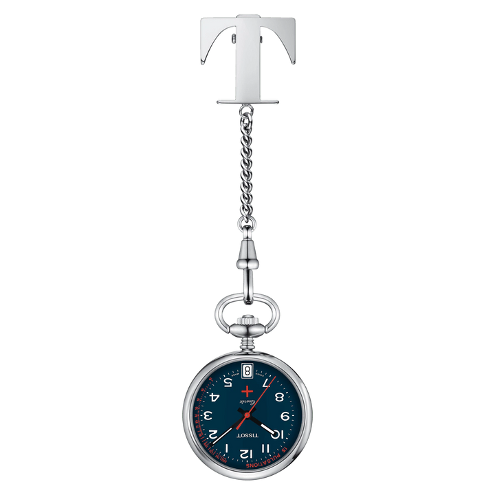 Tissot Clock infermières 30 mm blau Quarzstahl T869.210.19.042.00