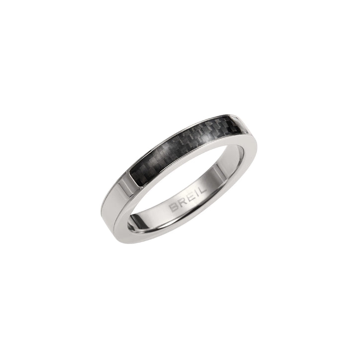 Breil anello fedina B.C.6 acciaio fibra di carbonio TJ3267