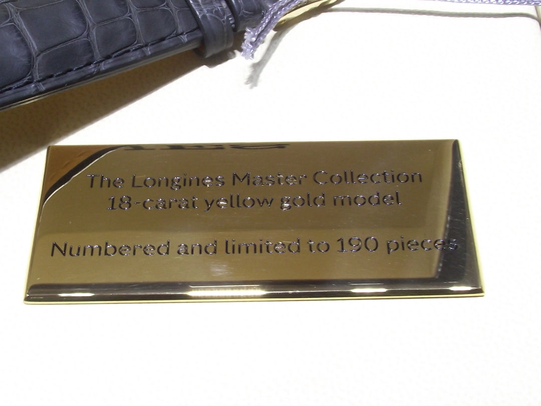 Longines orologio The Longines Master Collection 190th Anniversary Edición Limitada 40mm grisio oro 18kt automático L2.793.6.73.2