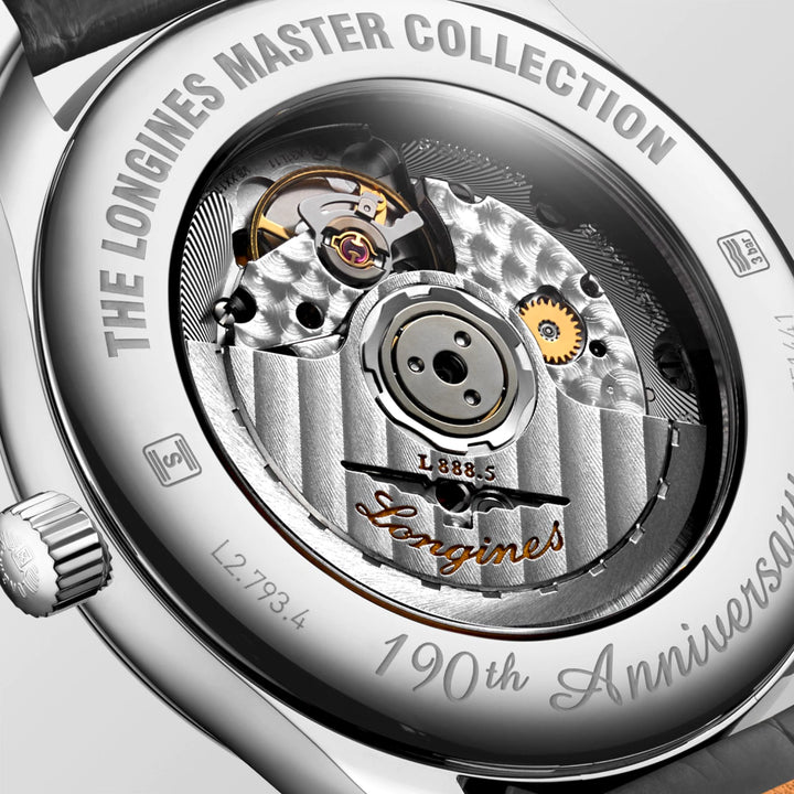 Longines orologio Master Collection 190th Anniversary 40mm argento automatico acciaio L2.793.4.73.2