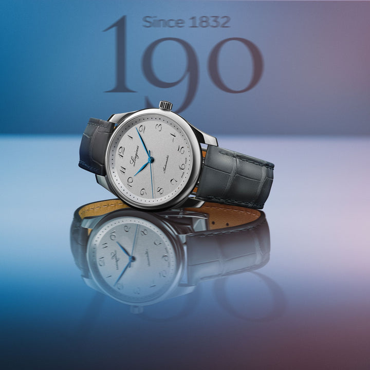 Longines orologio Master Collection 190th Anniversary 40mm argento automatico acciaio L2.793.4.73.2