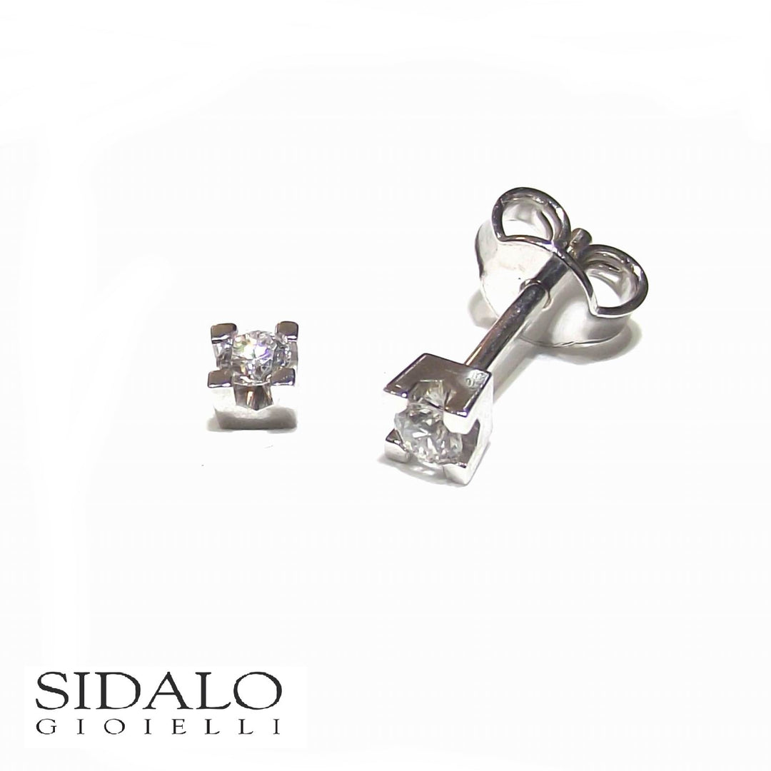 Sidalo Earrini Luce Luce Gold 18kt Diamonds 0,04ct kleur g zuiverheid versus M43-004