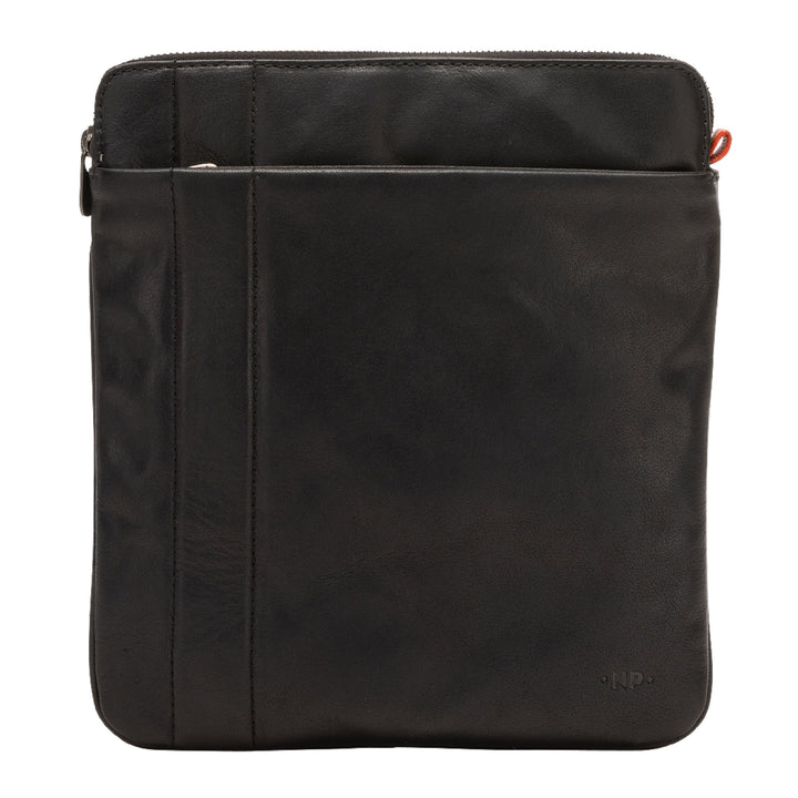 Nuvola Leather Sac à bandoulière Hommes Sac en cuir élégant Porte-tablette iPad® avec fermeture éclair