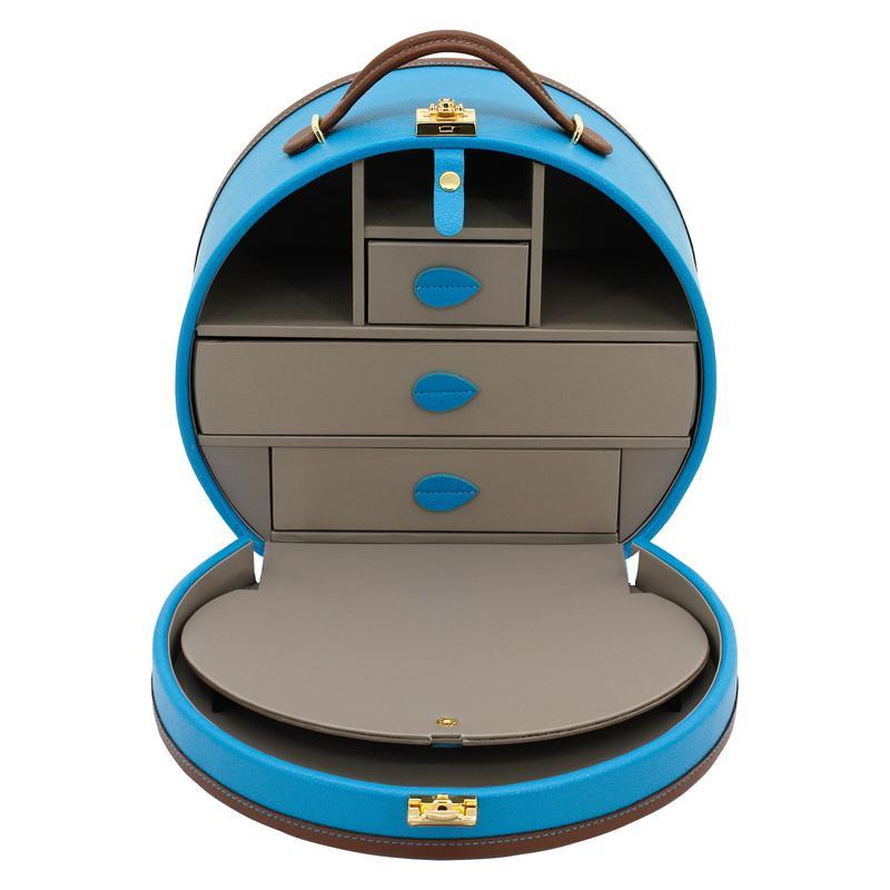 Boîte à bijoux Friedrich23 Ascot Bleu Azur 32030-5 - Capodagli 1937