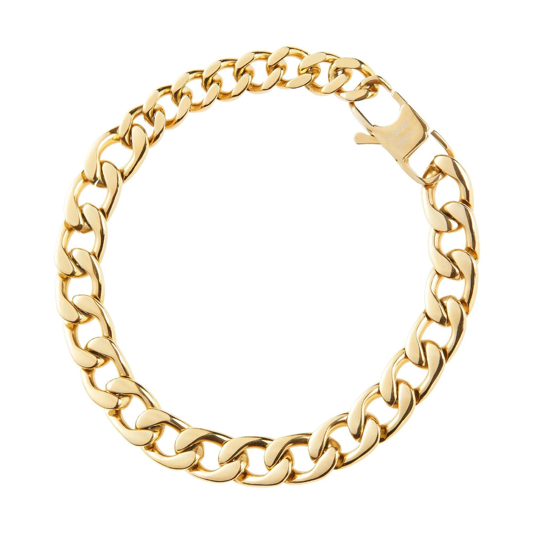 Breil bracciale a catena Block Chain acciaio finitura IP gold TJ3257 - Capodagli 1937