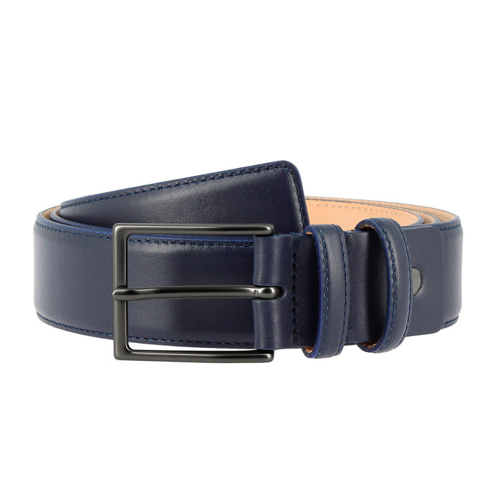 Cloud Leather Men's Soft Leather Belt Made in Italy Elegant H 34mm with Metal Buckle
