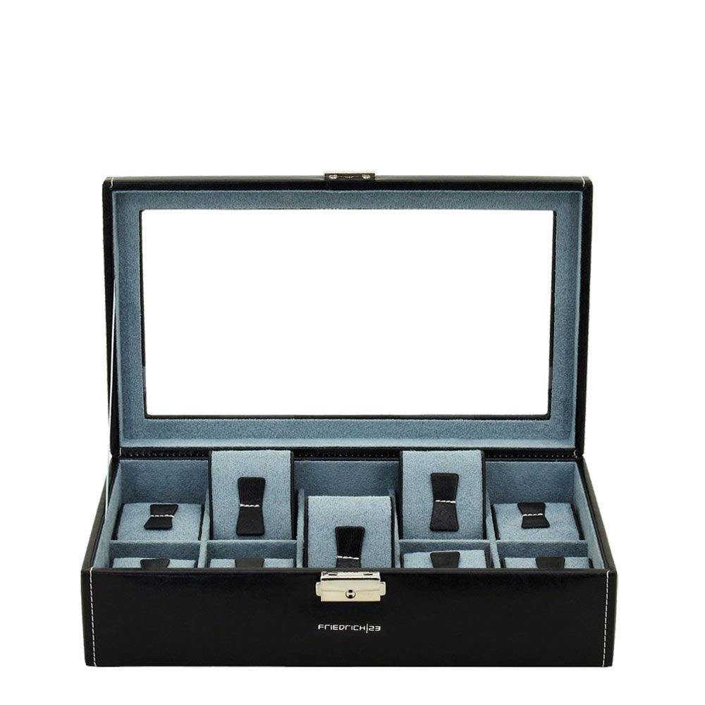 Friedrich23 watch box with 10 visible places Black 20084-2 - Capodagli 1937