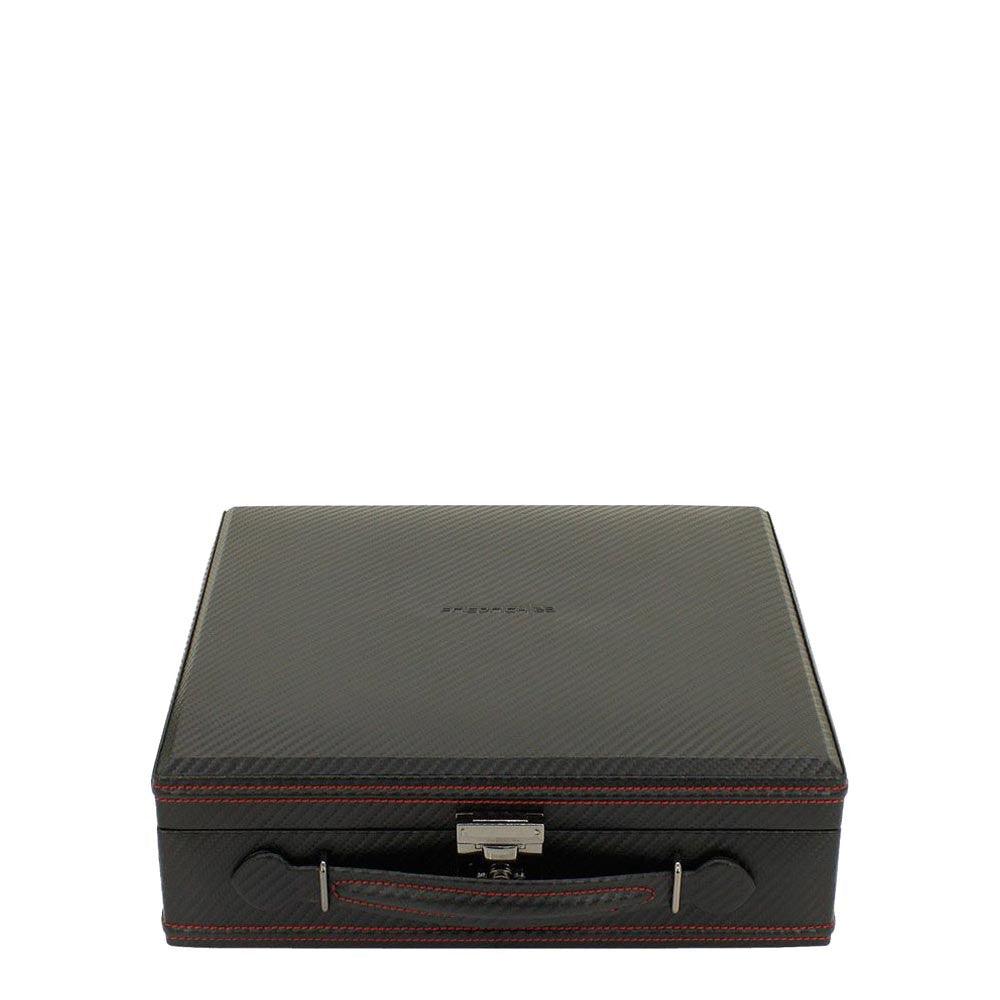 Friedrich23 printed watch box for 12 places Black 32054-2 - Capodagli 1937