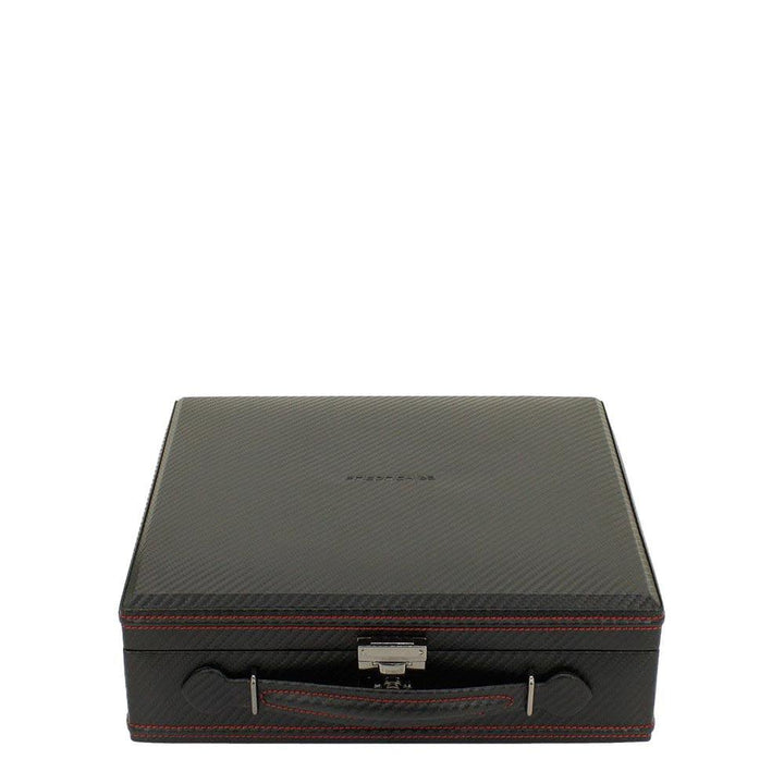 Friedrich23 bedruckte Uhrenbox für 12 Plätze Schwarz 32054-2 - Capodagli 1937
