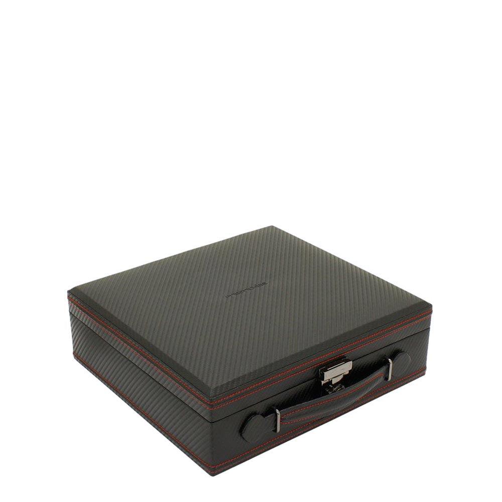 Friedrich23 bedruckte Uhrenbox für 12 Plätze Schwarz 32054-2 - Capodagli 1937