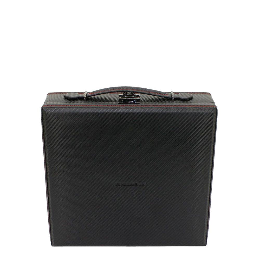 Friedrich23 bedruckte Uhrenbox für 12 Plätze Schwarz 32054-2 - Capodagli 1937
