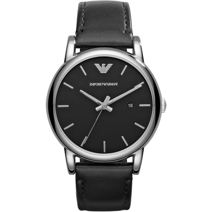 Emporio Armani orologio uomo Luigi nero pelle acciaio AR1692 - Capodagli 1937