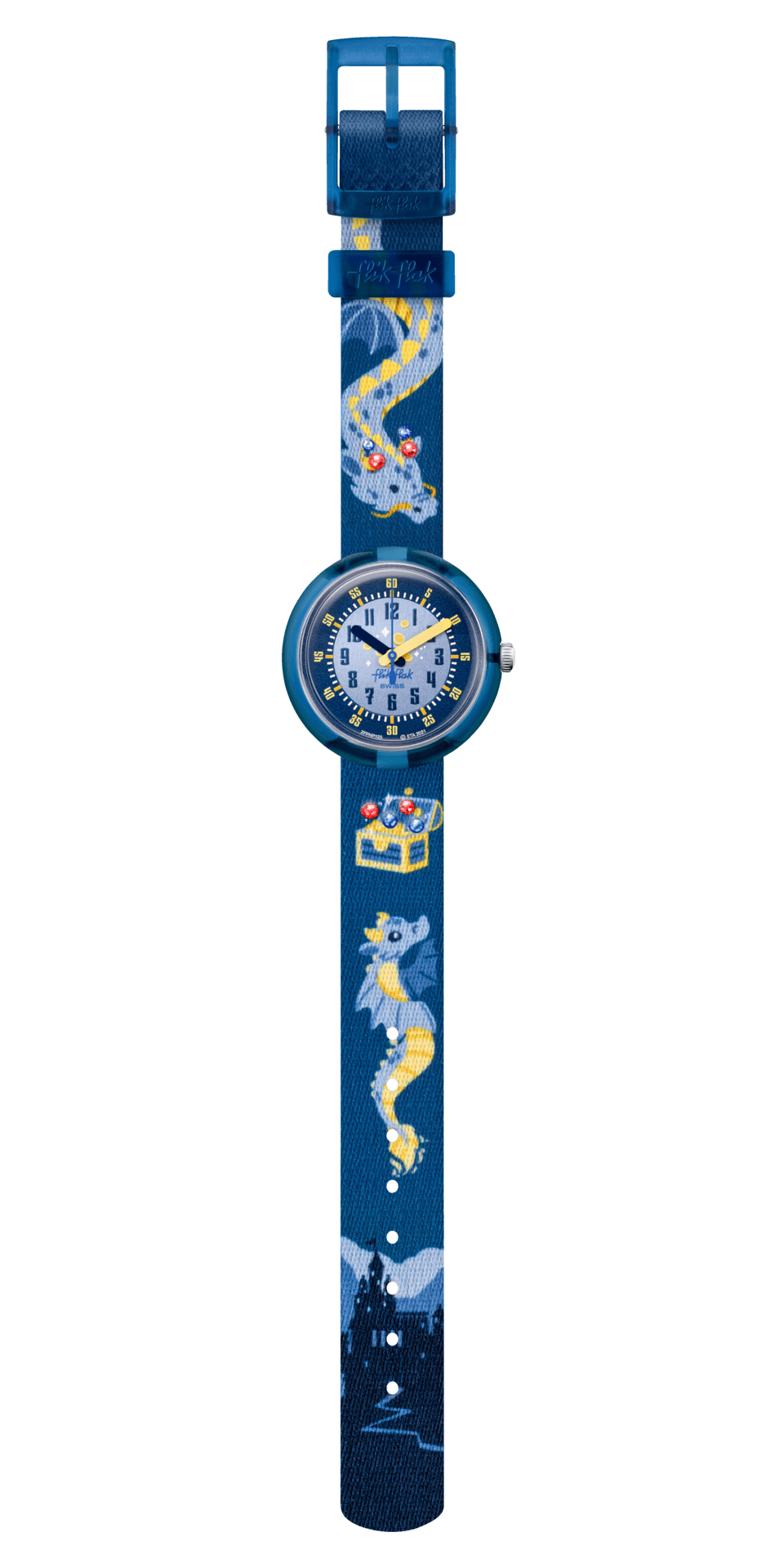 Flik Flak orologio LOVER OF DRAGONS Tales From The World 32mm FPNP125 - Capodagli 1937