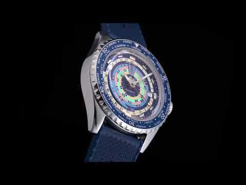 Mido Watch Ocean Star Decompression Worldtimer Special Edition 40mm automatisch blauw staal M026.829.17.041.00