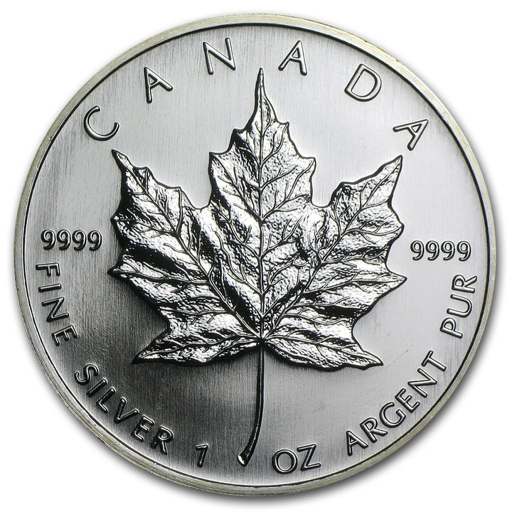 Moneta argento fior di conio 1oz Canada 5 dollars Maple Leaf 2006 - Gioielleria Capodagli