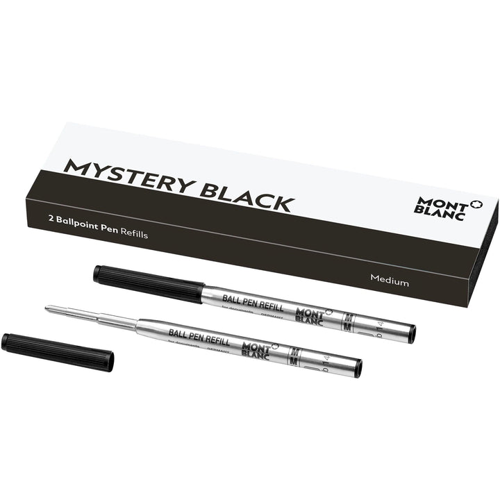 Montblanc 2 refill per penna a sfera (M) Mystery Black nero 128211 - Capodagli 1937