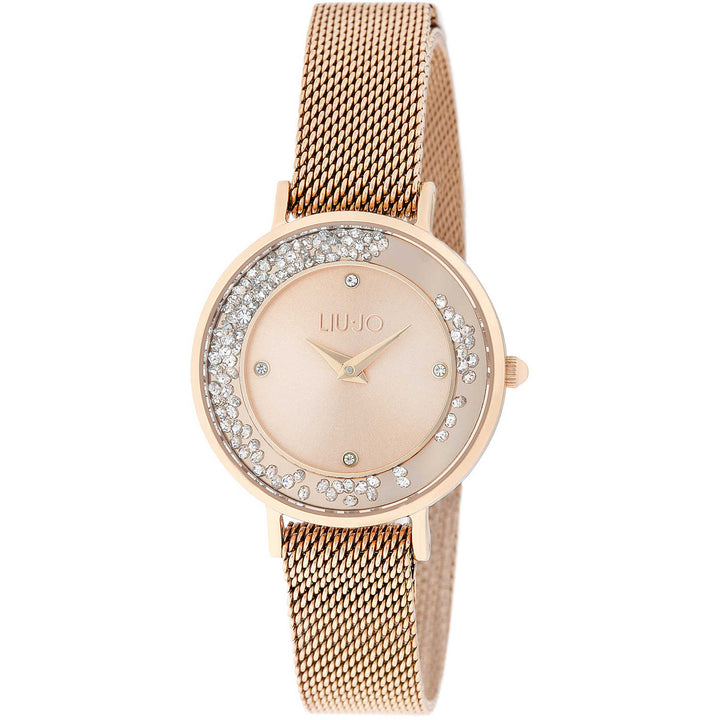 Reloj Liu Jo Dancing Slim 29 mm de acero de cuarzo rosa acabado PVD oro rosa TLJ1693