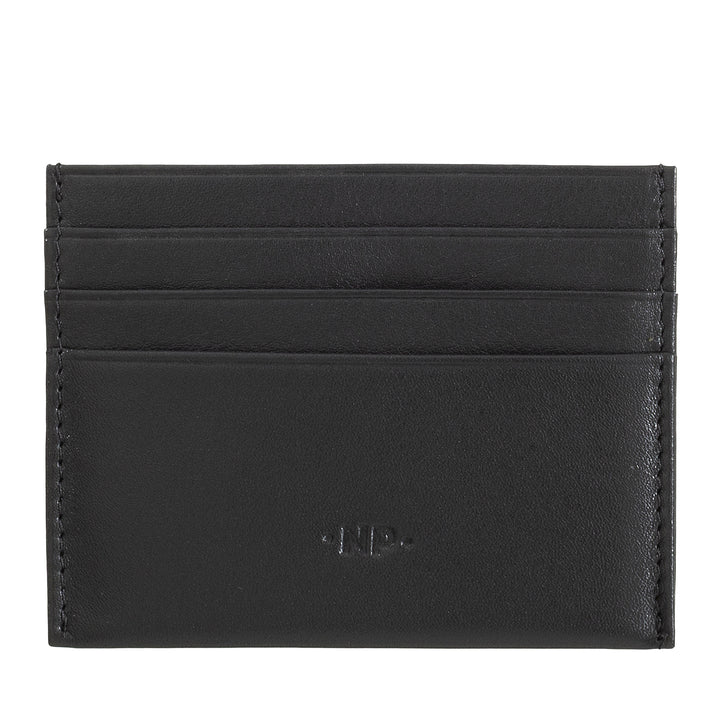 Nuvola Leather Cards Porta Credit Cards Hombre Mujer Slim Bolsillo de piel suave Nappa con 6 bolsillos portatarjetas