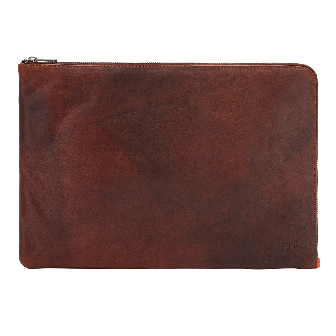 Cloud Leather Leather Block Holder A4 con cremallera Carpeta de documentos Tablet Carpeta de trabajo con mango