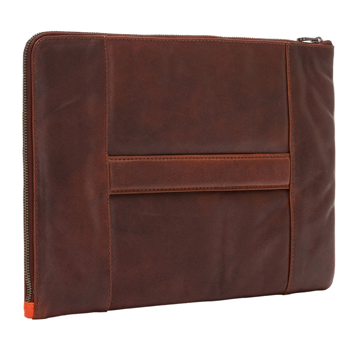 Cloud Leather Leather Block Holder A4 con cremallera Carpeta de documentos Tablet Carpeta de trabajo con mango