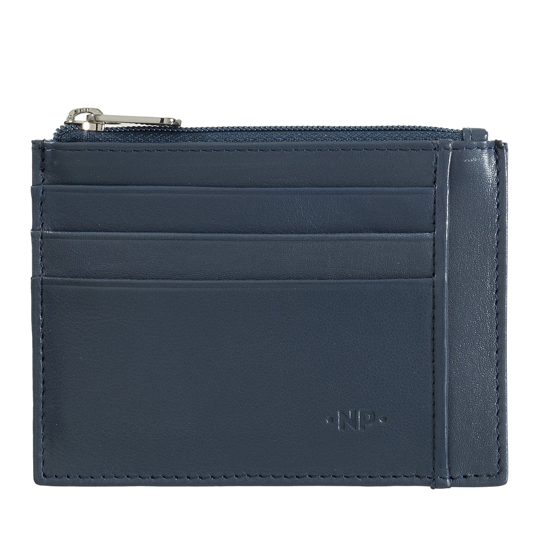 NuVola Leather Sachet Portfolio Holder -kaarten Pocket Leer in lederen deur -tot -Zero scharnieren