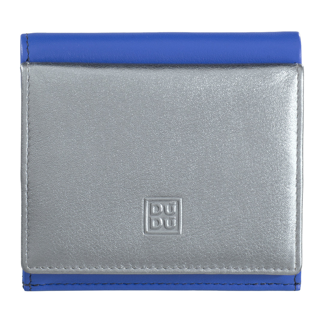 DuDu Kleine dames portemonnee in metallic lederen RFID -houderhouder en houderhouder van de bankbiljetten