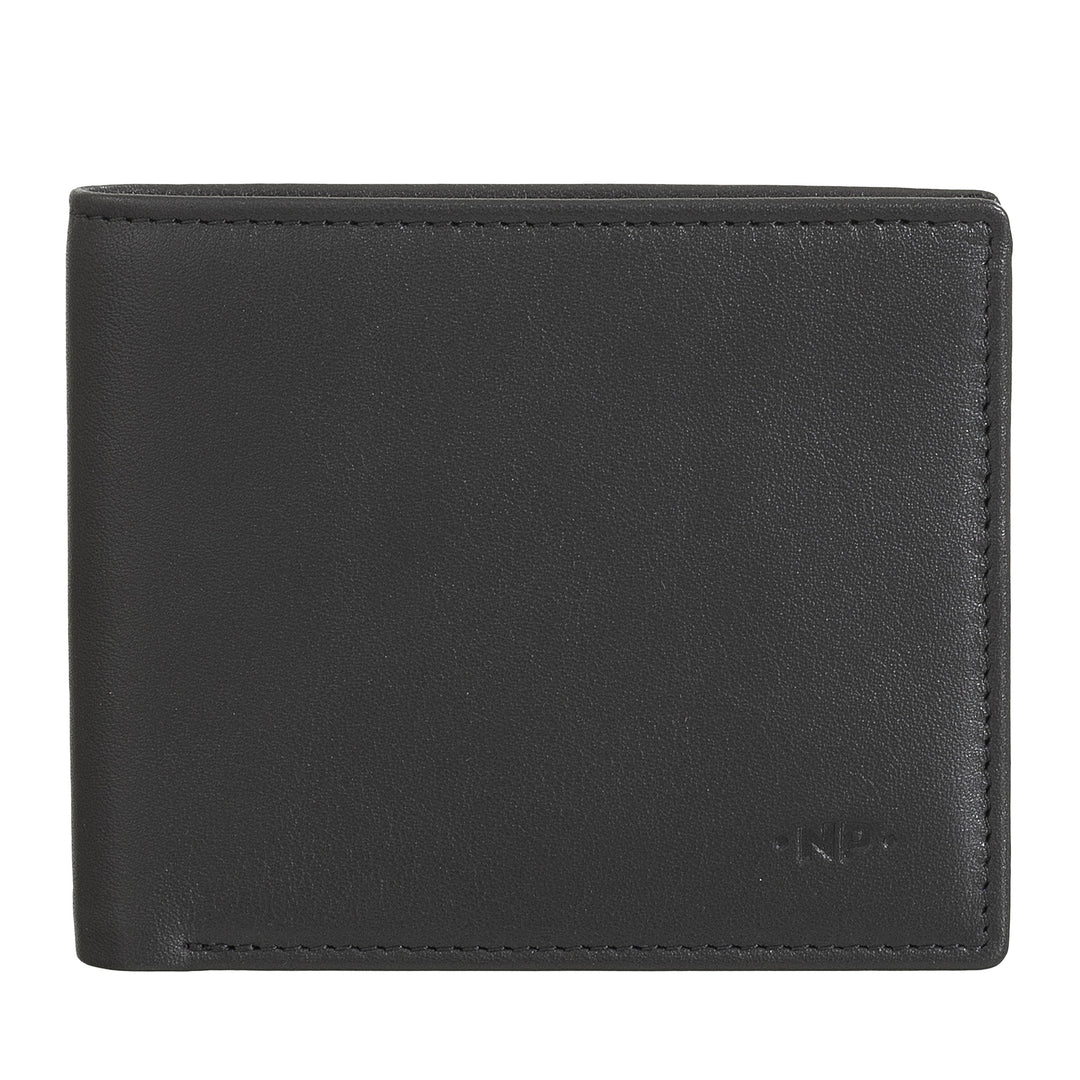 Nuvola leather thin portfolio small man in pocket leather with 6 cards and tiles pockets