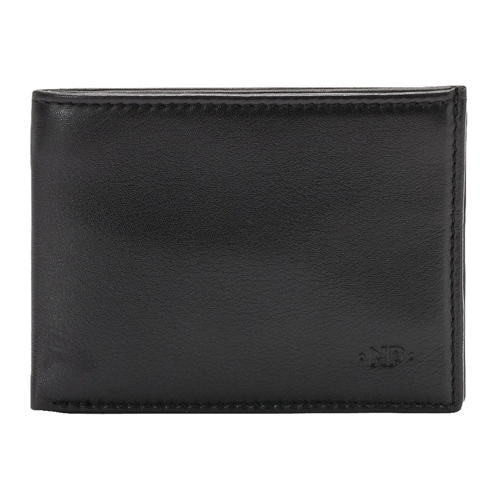 Nuvola Leather Portefeuille Homme Slim en cuir véritable Porte-billets et 6 poches pour porte-cartes