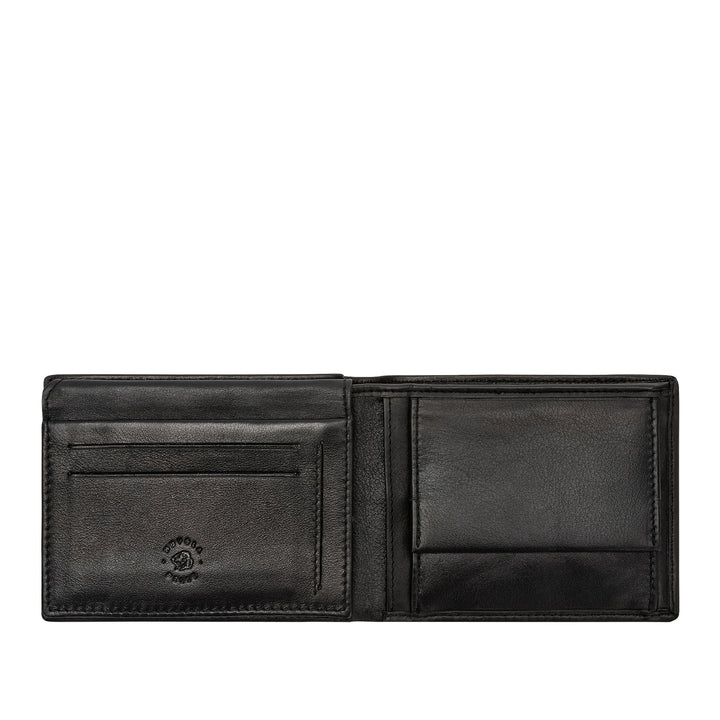 Nubola de cuero cartera de hombre con monedero de bolsillo tarjeta de identidad y billetes