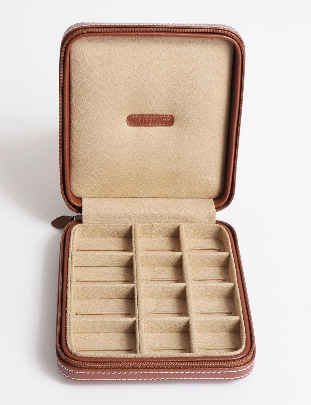 Friedrich23 Boîte à bijoux zippée Cordoba Brown 26204-3 - Capodagli 1937
