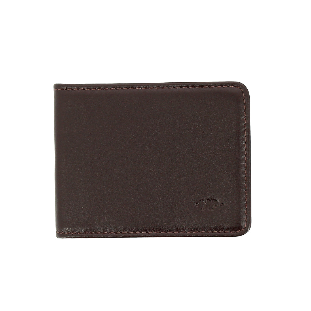 NuVola Leather Holding Cards Leather Lederen Woman met 10 transparante sachet slots