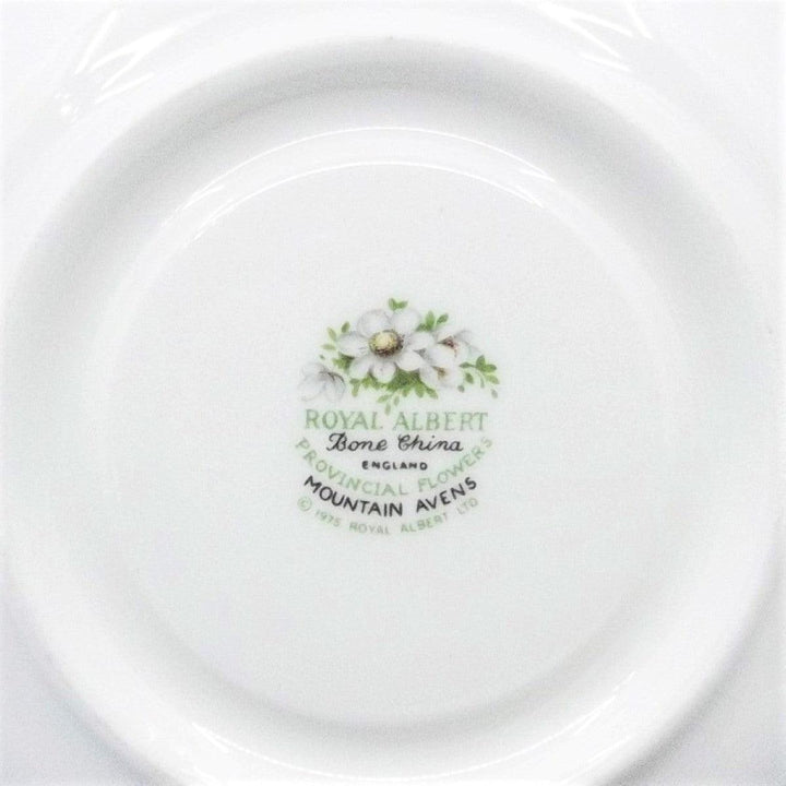 Tasse à thé Royal Albert Mountain Avens porcelaine anglaise décorations émaillées finitions or fleur A-S885-4 - Gioielleria Capodagli