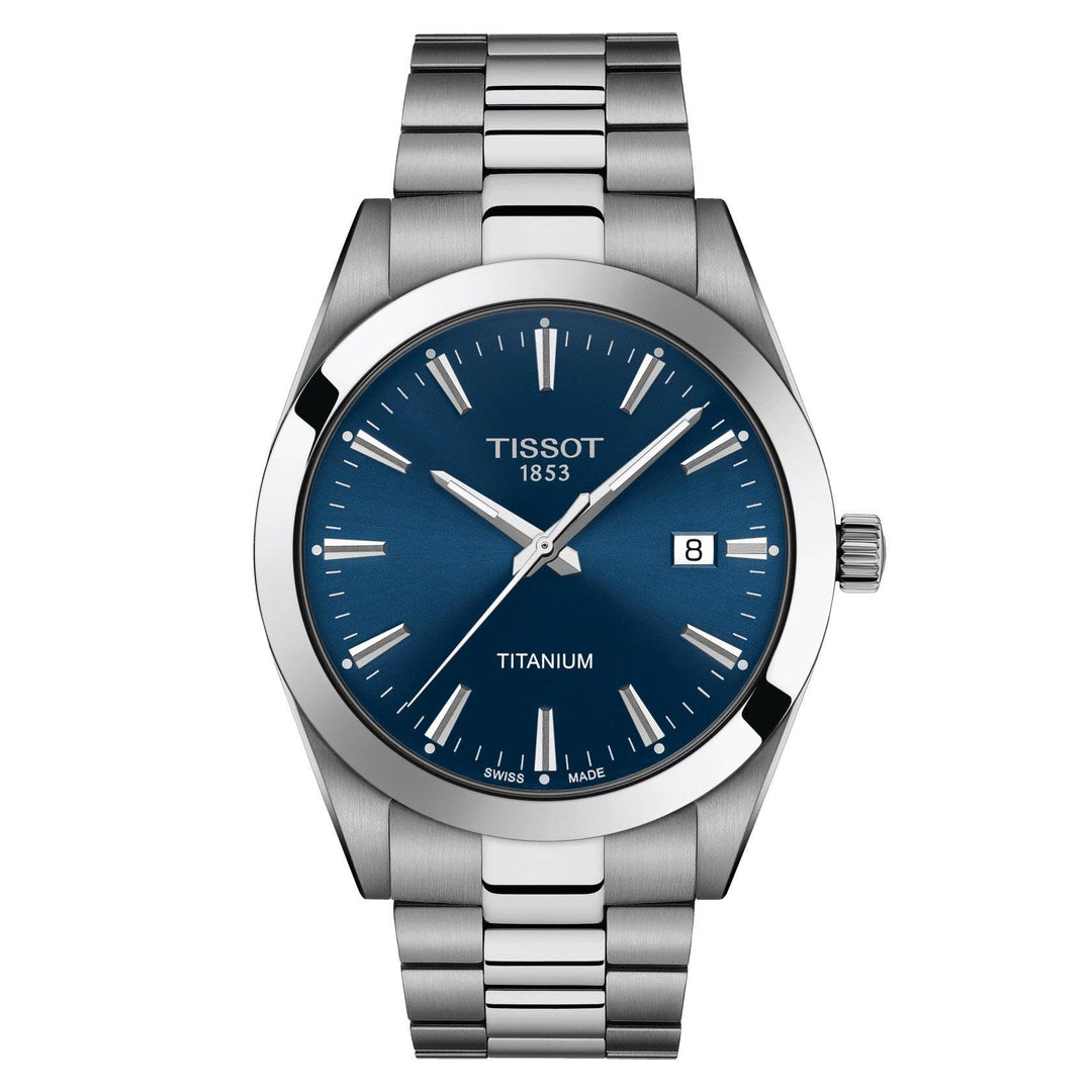 Tissot orologio Gentleman Titanium 40mm blu quarzo titanio T127.410.44.041.00 - Capodagli 1937