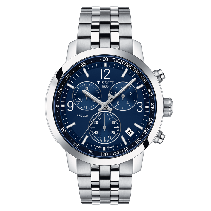 Tissot orologio PRC 200 Chronograph 42mm blu quarzo acciaio T114.417.11.047.00 - Capodagli 1937