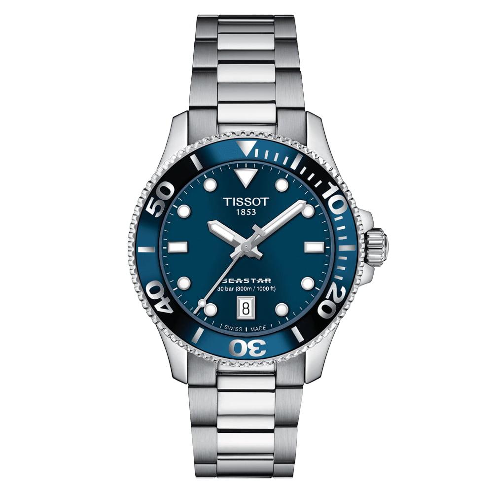 Tissot orologio Seastar1000 36mm blu quarzo acciaio T120.210.11.041.00 - Capodagli 1937